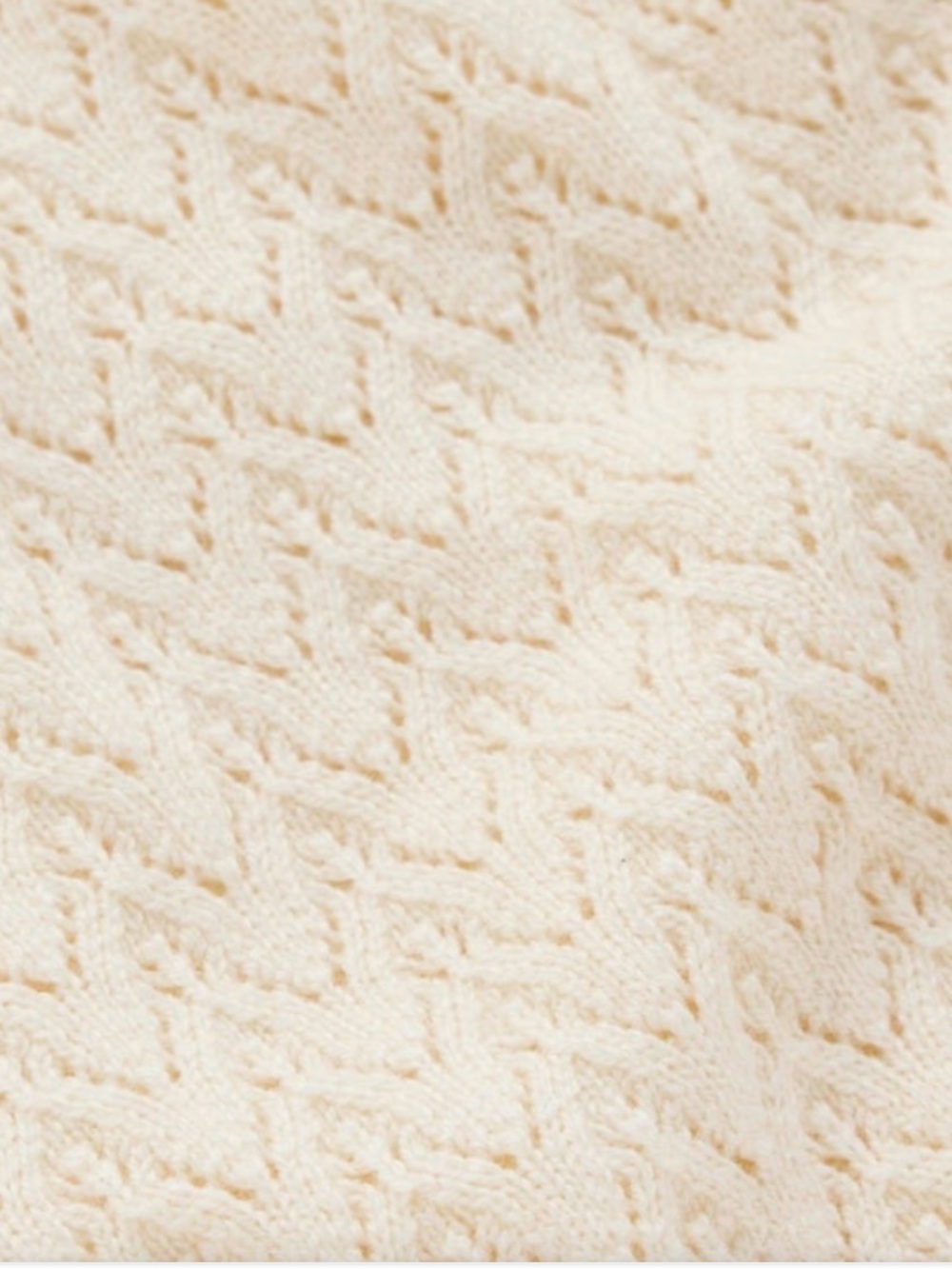 Boden Diane Pointelle Jumper Sweater in Cream - Picture 3 of 10